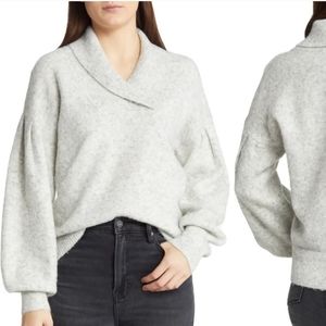 Madewell Vision Shawl Collar sweater size M